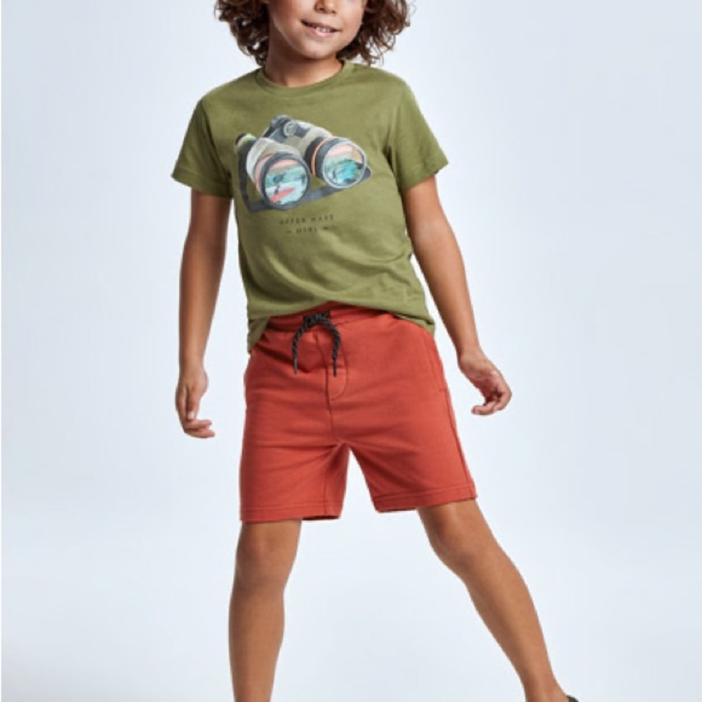 Size 4 Boys Mayoral Brick Red Kids Shorts